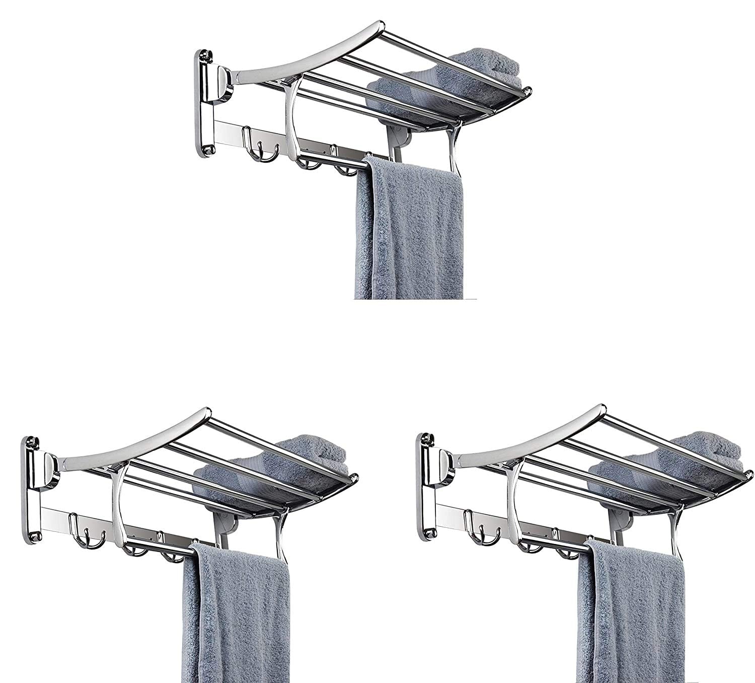 Plantex Stainless Steel Folding Towel Rack for Bathroom/Towel – GB Plantex