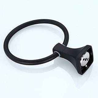 Plantex Space Aluminum Napkin Ring/Towel Ring/Napkin Holder/Towel Hanger/Bathroom Accessories (Black)