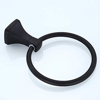 Plantex Space Aluminum Napkin Ring/Towel Ring/Napkin Holder/Towel Hanger/Bathroom Accessories (Black)