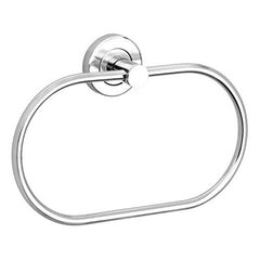 Plantex Stainless Steel Towel Ring for Bathroom/Wash Basin/Napkin-Towel Hanger/Bathroom Accessories (Chrome-Oval) - Pack of 4