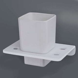 Plantex 5mm Acrylic and ABS Plastic Tooth Brush Holder/Stand/Tumbler Holder for Bathroom/Bathroom Accessories (White)