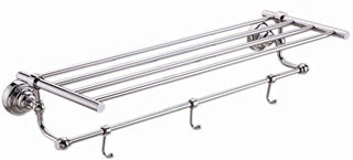 Plantex Stainless Steel 304 Grade Skyllo Towel Rack for Bathroom/Towel Stand/Hanger/Bathroom Accessories (24 Inch-Chrome)