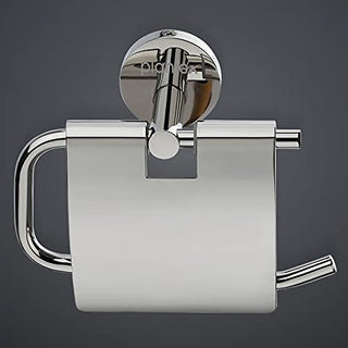 Plantex 304 Grade Stainless Steel Toilet Paper Holder for Bathroom/Toilet Roll Holder/Toilet Tissue Paper Roll Holder/Bathroom Accessories - Oreo (Chrome)