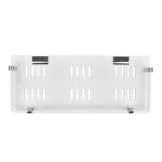 Plantex Acrylic Bathroom Organizer/Shelf For Bathroom/Kitchen/Wall -Bathroom Accessories (9X5 Inches-White)