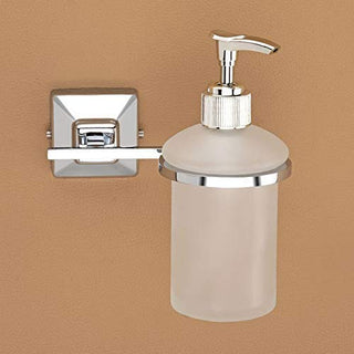 Plantex 304 Grade Stainless Steel Liquid Soap Dispenser/Shampoo Dispenser/Hand Wash Dispenser/Bathroom Accessories - Pack of 3, Squaro (Chrome)