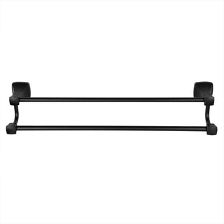 Plantex Space Aluminum Towel Rod/Towel Hanger for Bathroom/Towel Rod/Stand/Towel Bar/Bathroom Accessories(24 Inch-Black)