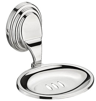 Plantex 304 Grade Stainless Steel Soap Dish/Wall Mounted soap Holder/Soap Dish Holder/Bathroom Accessories Cubic (Chrome)