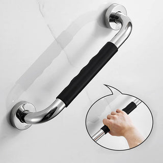 Plantex 304 Grade Stainless Steel Grab Bar/Towel Bar/Hand Rail with Rubber Grip – Multipurpose Hand Rail (Chrome)