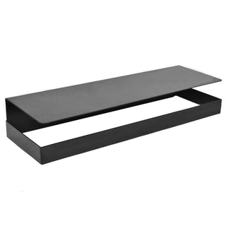 Plantex Powder Coated Metal Wall Mount Multi-Purpose Bathroom Shelf/Kitchen Shelf(14" X 5" inches, Black) Pack of 1