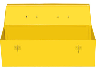 Plantex 12-inch Metal Tool Box for Tool/Tool Kit Box for Home and Garage/Tool Box Without Tools/DIY Repair Tools Box (Yellow)