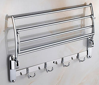 Planet Platinum Stainless Steel Folding Towel Rack