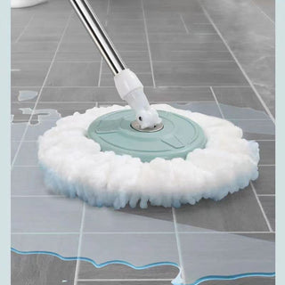 Plantex ABS Plastic Mop with Stainless Steel Wringer Basket and Microfiber Refill – Floor Mopping System