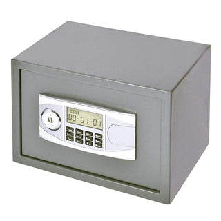 Plantex Mini Digital Safe/Safe Locker Box/Electronic Safe Locker for Cash Money Jewelry Document Cabinet Safe - Grey