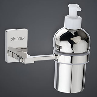 Plantex 304 Grade Stainless Steel Wash Basin Hand Wash Holder and Dispenser for Liquid Soap for Bathroom Accessories - Senso (Chrome)