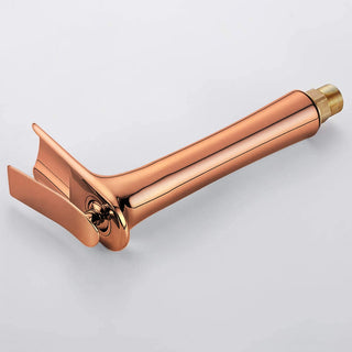 Plantex Designer Pure Brass High Neck Pillar Water Tap for Wash Basin/Single Handle Hot & Cold Basin Mixer (PVD-Choco)