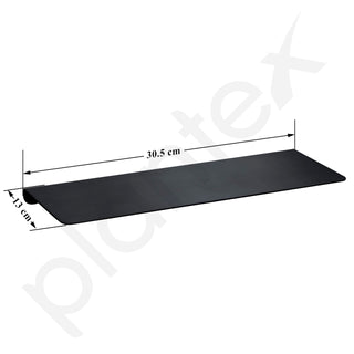 Plantex Aluminium Bathroom Shelf/Floating Shelf/Wall Mounted Shelf for Bathroom/Kitchen/Living Room/Bathroom Organiser (18x5 inches, Black, Powder Coated)