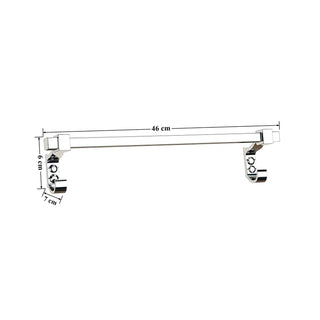 Plantex Stainless Steel Towel Hanger for Bathroom/Towel Rod/Bar/Bathroom Accessories (18 Inch-Chrome - 1005)