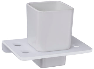 Plantex 5mm Acrylic and ABS Plastic Tooth Brush Holder/Stand/Tumbler Holder for Bathroom/Bathroom Accessories (White)