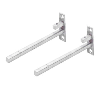 Plantex Glass Set Top Box Wall Shelf/Stand with Wall Brackets (12 X 9 Inch)