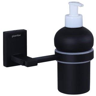 Plantex 304 Grade Stainless Steel Wash Basin Hand Wash Holder and Dispenser for Liquid Soap for Bathroom Accessories - Senso (Black)