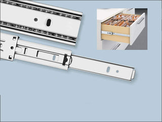 Plantex Full Extension Ball Bearing Telescopic Channel Runner/12 Inch Drawer Slides for Kitchen/Channel for Drawer/Telescopic Slide/Drawer Channels for Wardrobe and Home(Silver)