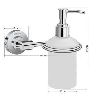 Plantex Daizy Hand wash Holder for wash Basin Liquid soap Dispenser - 304 Stainless Steel