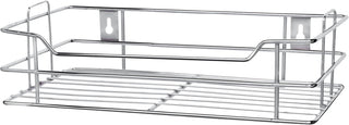 Plantex Multipurpose Large Stainless Steel Shelf/Rack/Organizer for Bathroom and Kitchen Accessories (Chrome-Silver)