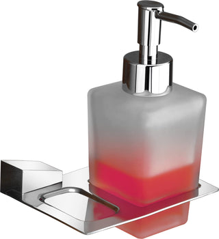 Plantex Smero Pure Brass Made Hand Wash Holder for Wash Basin/Liquid Soap Dispenser/Shampoo Dispenser - Arrete (Chrome)