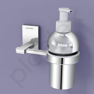 Plantex 304 Grade Stainless Steel Wash Basin Hand Wash Holder and Dispenser for Liquid Soap for Bathroom Accessories - Senso (Chrome)