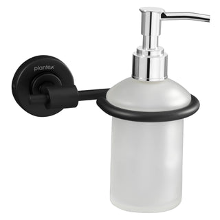 Plantex 304 Grade Stainless Steel Liquid Soap Dispenser/Shampoo Dispenser/Hand Wash Dispenser/Bathroom Accessories - Daizy (Black)