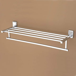 Plantex Stainless Steel 304 Grade Darcy Towel Rack for Bathroom/Towel Stand/Hanger/Bathroom Accessories (24 Inch-Chrome)