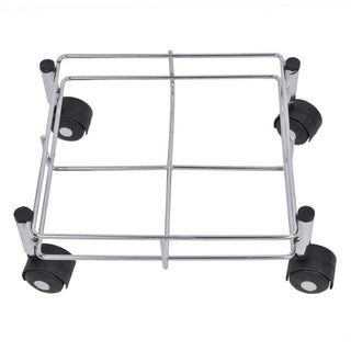 plantex stainless steel standard oil container trolley/dabba trolly - easy to move - wheel trolley