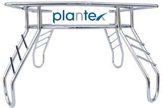 Plantex Heavy Stainless Steel Matka Stand/Pot Stand / Plant Pot Stand(21.5 x 21.5 x 14.5 cm, Silver-Chrome)