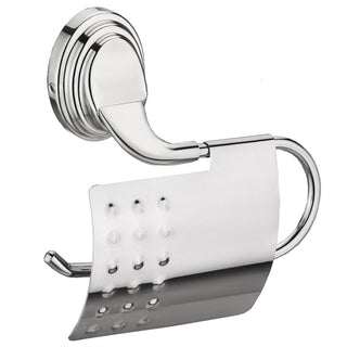 Plantex 304 Grade Stainless Steel Toilet Paper Roll Holder/Toilet Paper Holder in Bathroom/Kitchen/Bathroom Accessories Pack of 1, Cubic (Chrome)