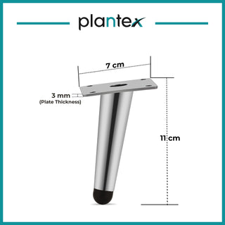 Plantex Smooth 4-inch Sofa Legs for Furniture Legs with Rubber Grip � 4Pcs