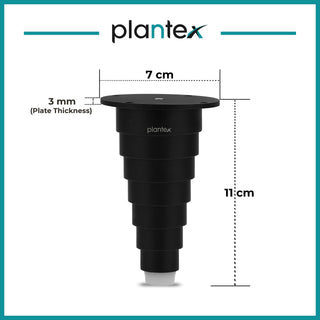 Plantex Black Eiffel 4-inch Sofa Leg for Table and furnitures - 6 Pcs