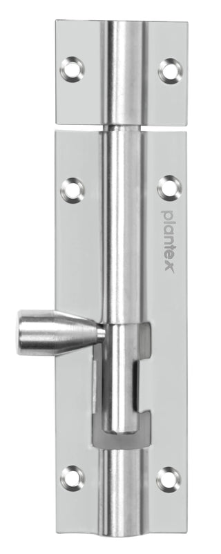 Plantex Stainless steel Tower Bolt/Tower Bolt for Home,Offices Doors and Windows/Tower Bolt for Main Door/Door Latch/Kundi/Chitakini/Door Latch for Windows - Pack of 8 (Chrome-Silver, 4 inch)