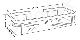 Plantex Stainless 304 Grade Steel Shelf for Bathroom/Kitchen Rack - Bathroom Accessories - Pack of 3 (12X5 Inches-Black Finish)