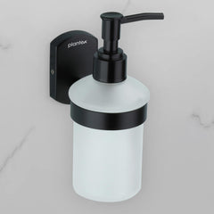 Plantex 304 Grade Stainless Steel Liquid Soap Dispenser/Shampoo Dispenser/Handwash Dispenser/Bathroom Accessories - Pack of 1 (Parv-Black)