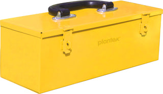 Plantex 12-inch Metal Tool Box for Tool/Tool Kit Box for Home and Garage/Tool Box Without Tools/DIY Repair Tools Box (Yellow)