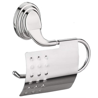 Plantex 304 Grade Stainless Steel Toilet Paper Roll Holder/Toilet Paper Holder in Bathroom/Kitchen/Bathroom Accessories Pack of 4, Cubic (Chrome)