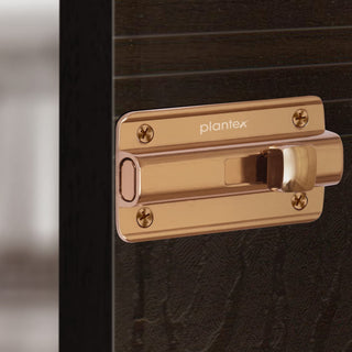 Plantex Premium Heavy Duty Door Stopper/Door Lock Latch for Home and Office Doors - Pack of 20 (Rose Gold)