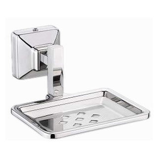 Plantex 304 Grade Stainless Steel Squaro Soap Holder for Bathroom/Soap Dish/Bathroom Soap Stand/Bathroom Accessories(Chrome) - Pack of 3