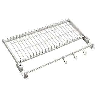 Plantex Stainless Steel Basket Folding Towel Rack for Bathroom/Towel Stand/Hanger/Bathroom Accessories (24 Inch-Chrome)