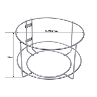 Planet Stainless Steel Detergent Holder and Bin Holder Bathroom Shelf/Under Sink Detergent Holder/Dustbin Holder/Bucket Holder/Garbage Bin Holder/Dust Bin Storage Rack (Chrome-Wall Mount)