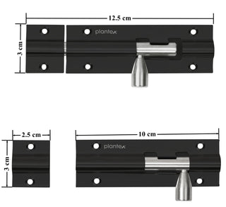 Plantex Multicolour Tower Bolt for Windows/Doors/Wardrobe - 4- inches (Pack of 2)