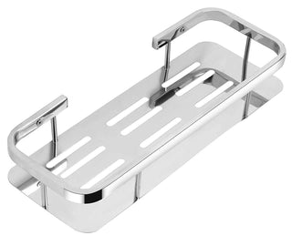 Plantex Stainless Steel 304 Grade Shelf for Bathroom/Kitchen Rack - Bathroom Accessories - (15X5 Inches-Chrome Finish)