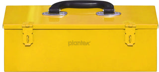 Plantex 12-inch Metal Tool Box for Tool/Tool Kit Box for Home and Garage/Tool Box Without Tools/DIY Repair Tools Box (Yellow)