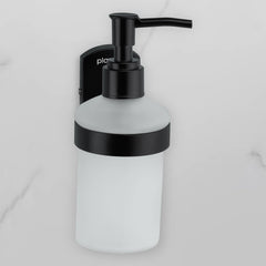 Plantex 304 Grade Stainless Steel Liquid Soap Dispenser/Shampoo Dispenser/Handwash Dispenser/Bathroom Accessories - Pack of 1 (Parv-Black)