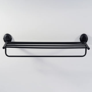 Plantex 304 Grade Stainless Steel Towel Rack for Bathroom/Towel Stand/Hanger/Bathroom Accessories - Cubic (24 inch -Black)